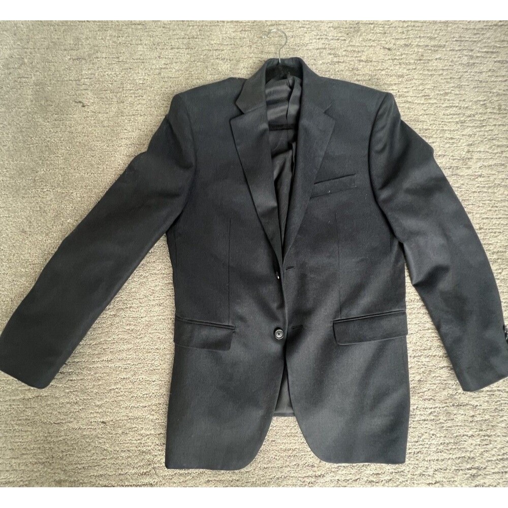 Michael Kors Men's Dark Navy Blue Solid Wool Blazer 38R